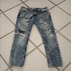 ☀️ Cello Light Wash Destroyed Boyfriend Jeans